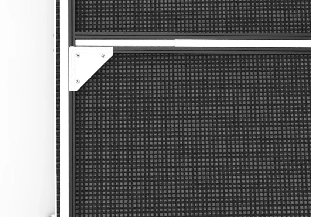 Telescopic insect screen for doors, 100 x 215 cm, white