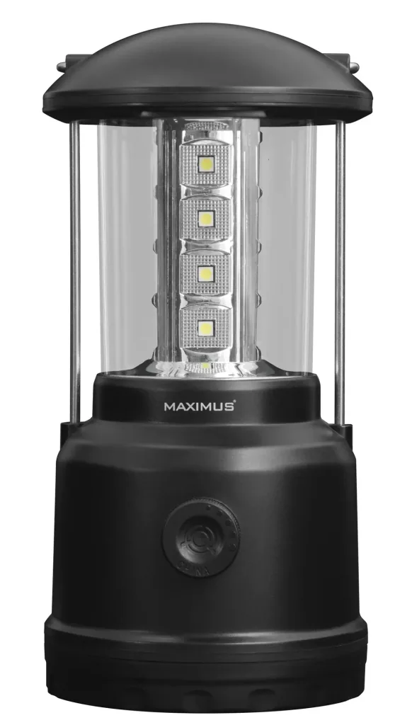 LED camping light with suspension, dimmable