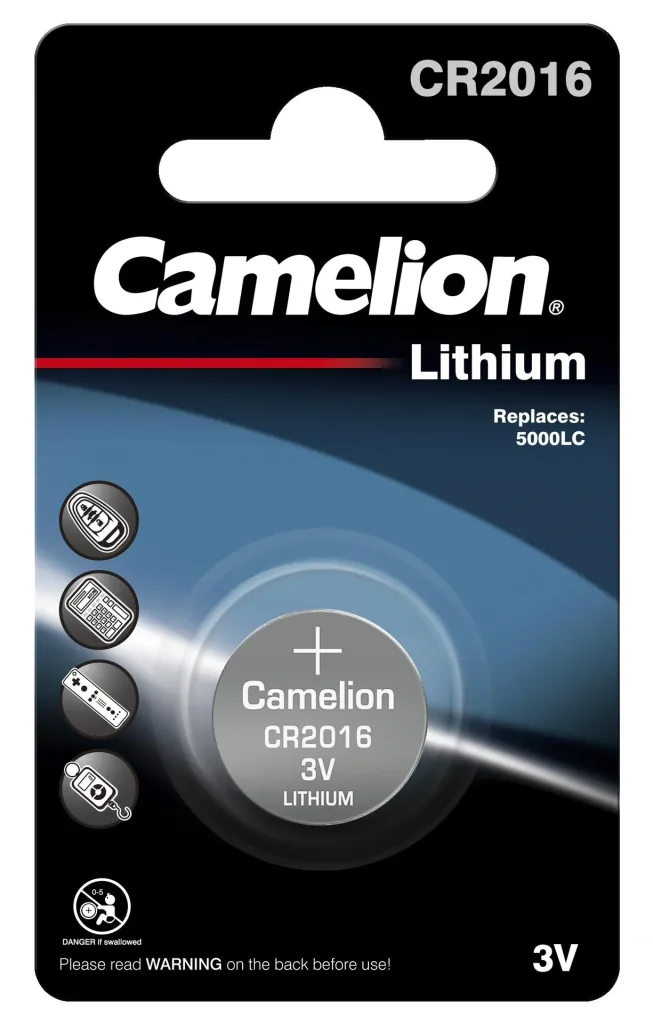 Lithium button cell CR2016, 3V - 1 piece