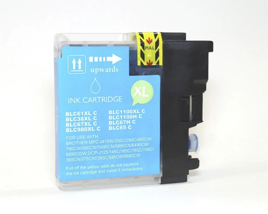 Printer cartridge for Brother LC1000 cyan