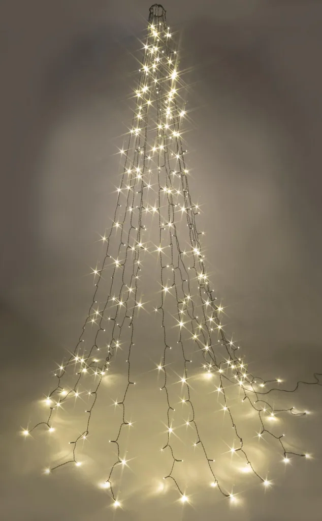 String lights with 300 LEDs - 12 strands, each 2.5 m