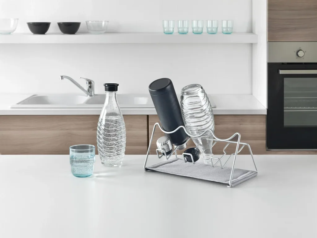 Sodatex 2 draining rack for 2 bottles