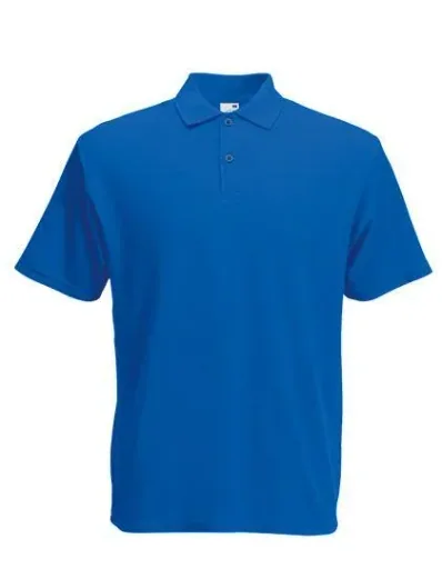 Polo shirt with pique structure, color royal, size M