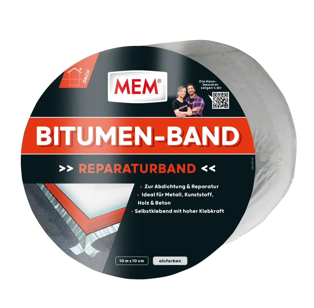 Roof repair tape 100 mm x 10 m, aluminum colored