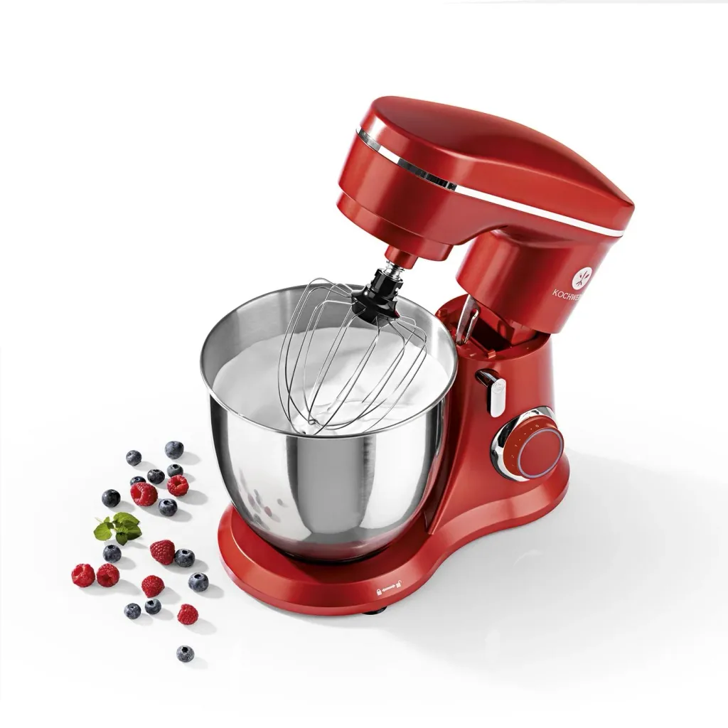 Food processor, red, 1300 watts