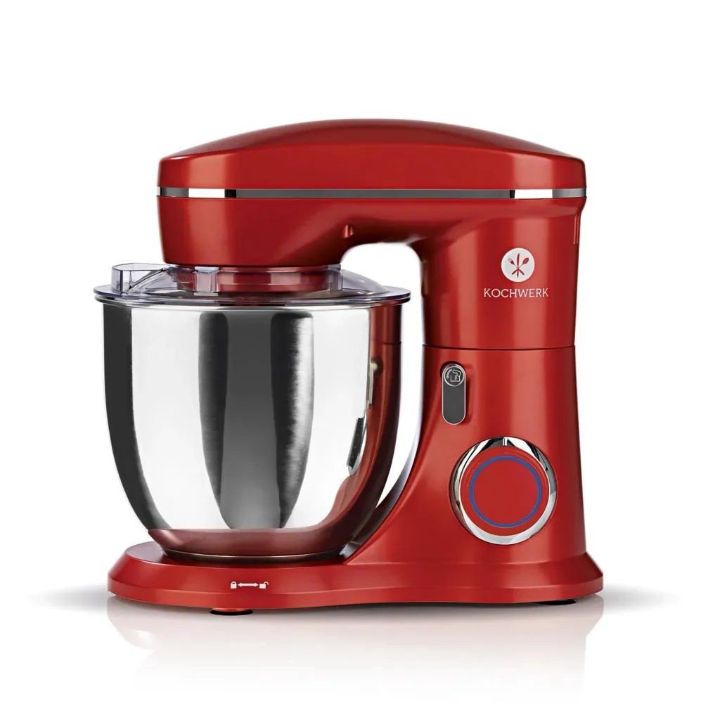 Food processor, red, 1300 watts