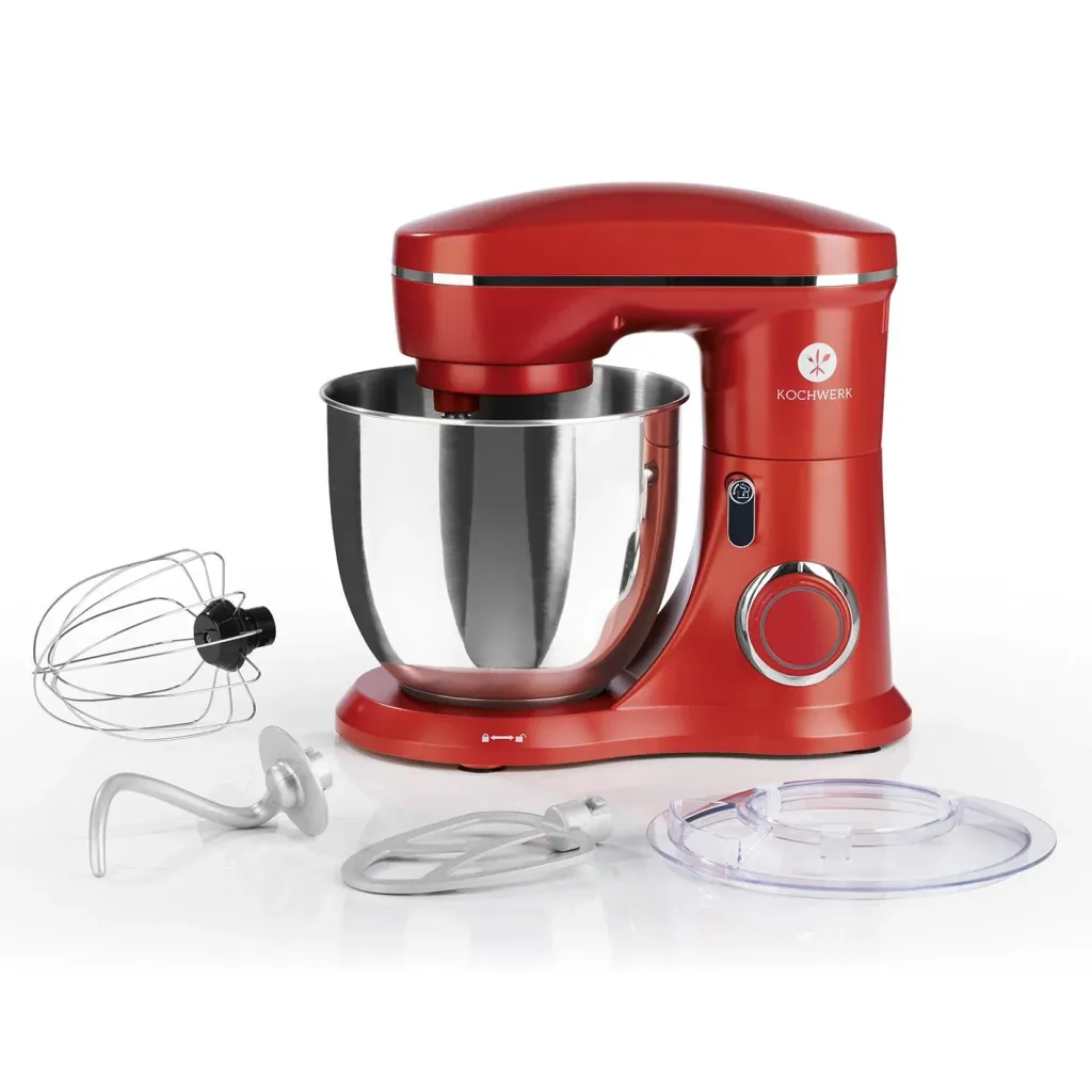 Food processor, red, 1300 watts