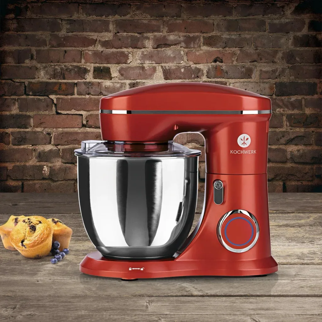 Food processor, red, 1300 watts