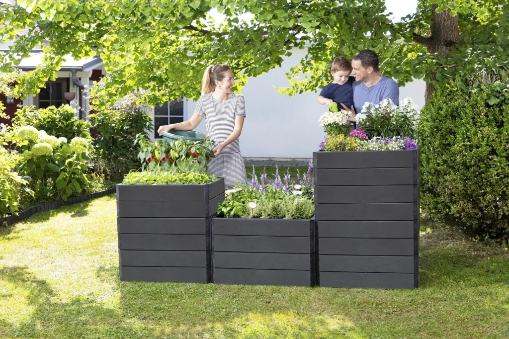 Raised bed system Stone "Ergo Quadro", size L