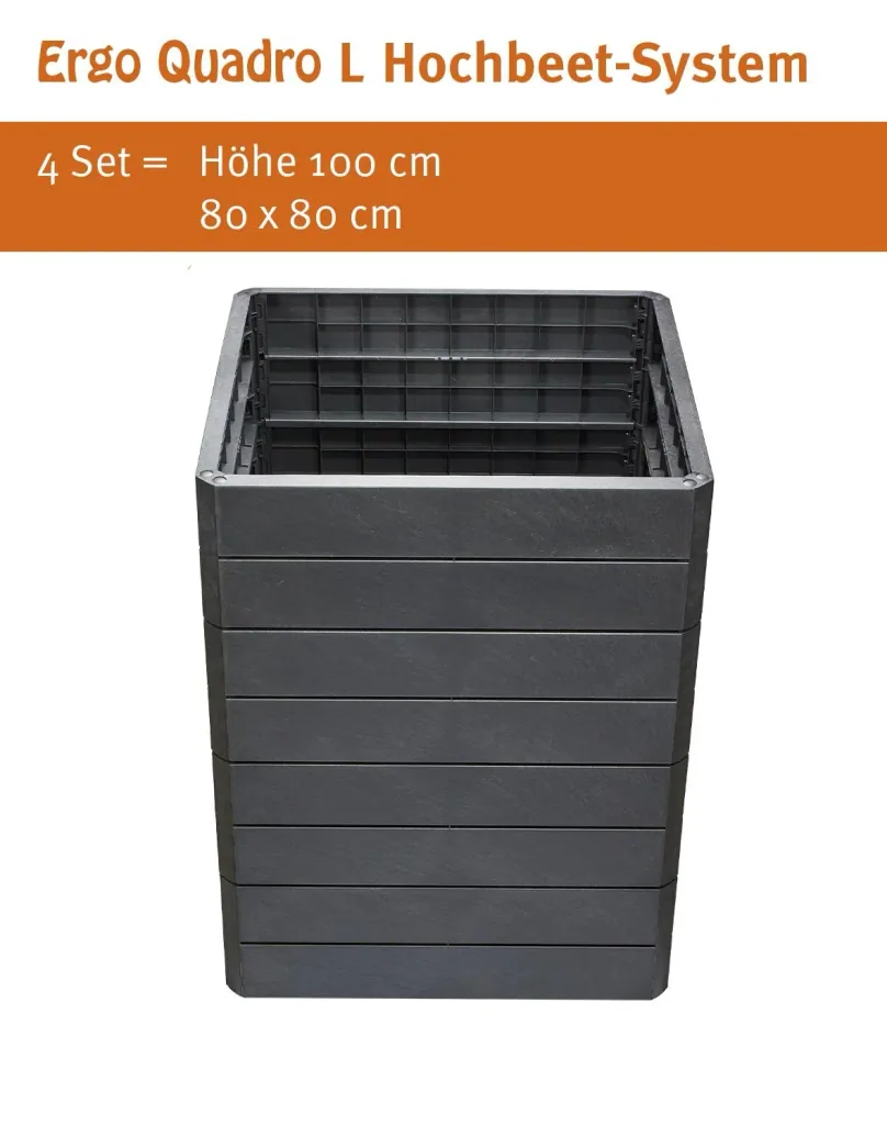 Raised bed system Stone "Ergo Quadro", size L