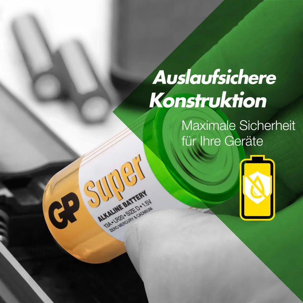 SUPER Mono D Alkaline Batteries - 2 pieces