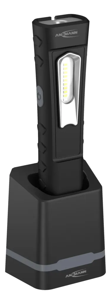 Rechargeable workshop inspection light including charging station