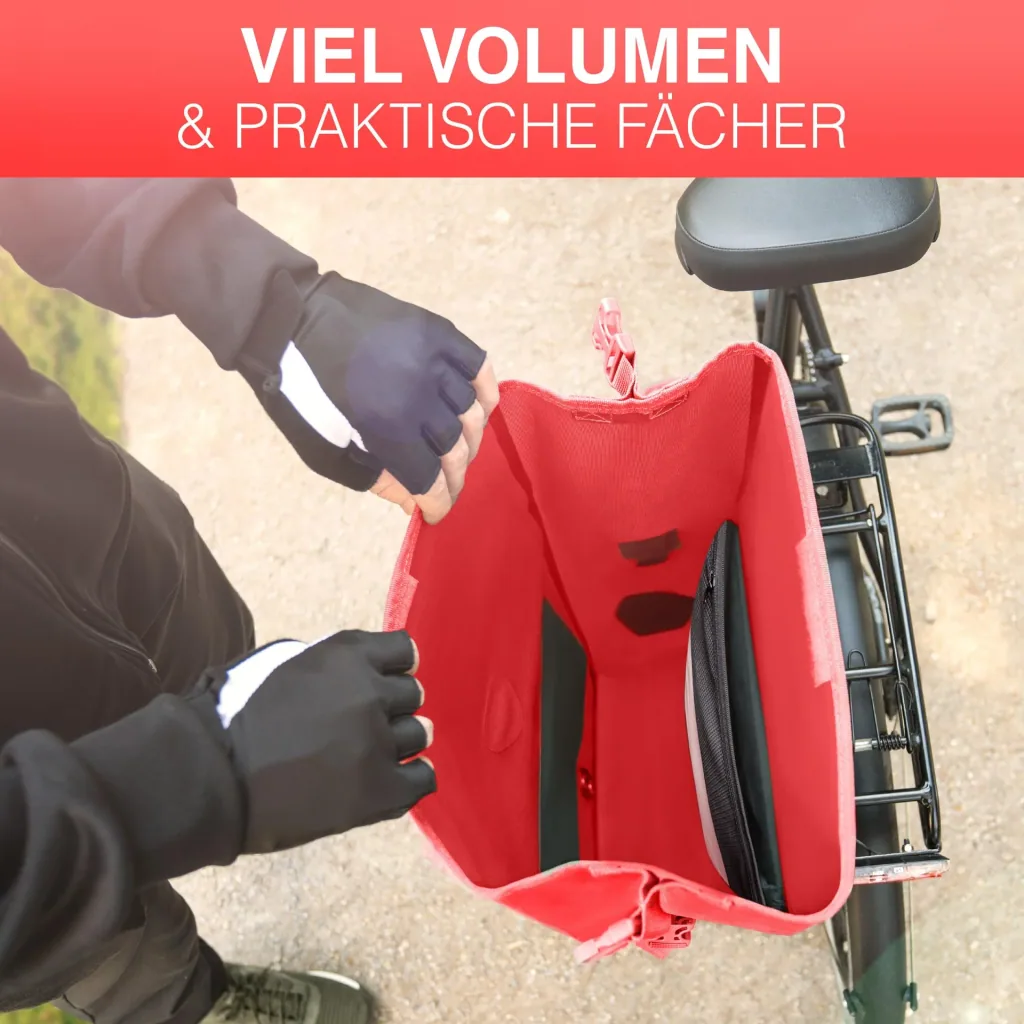 ValkOcean pannier bag, red