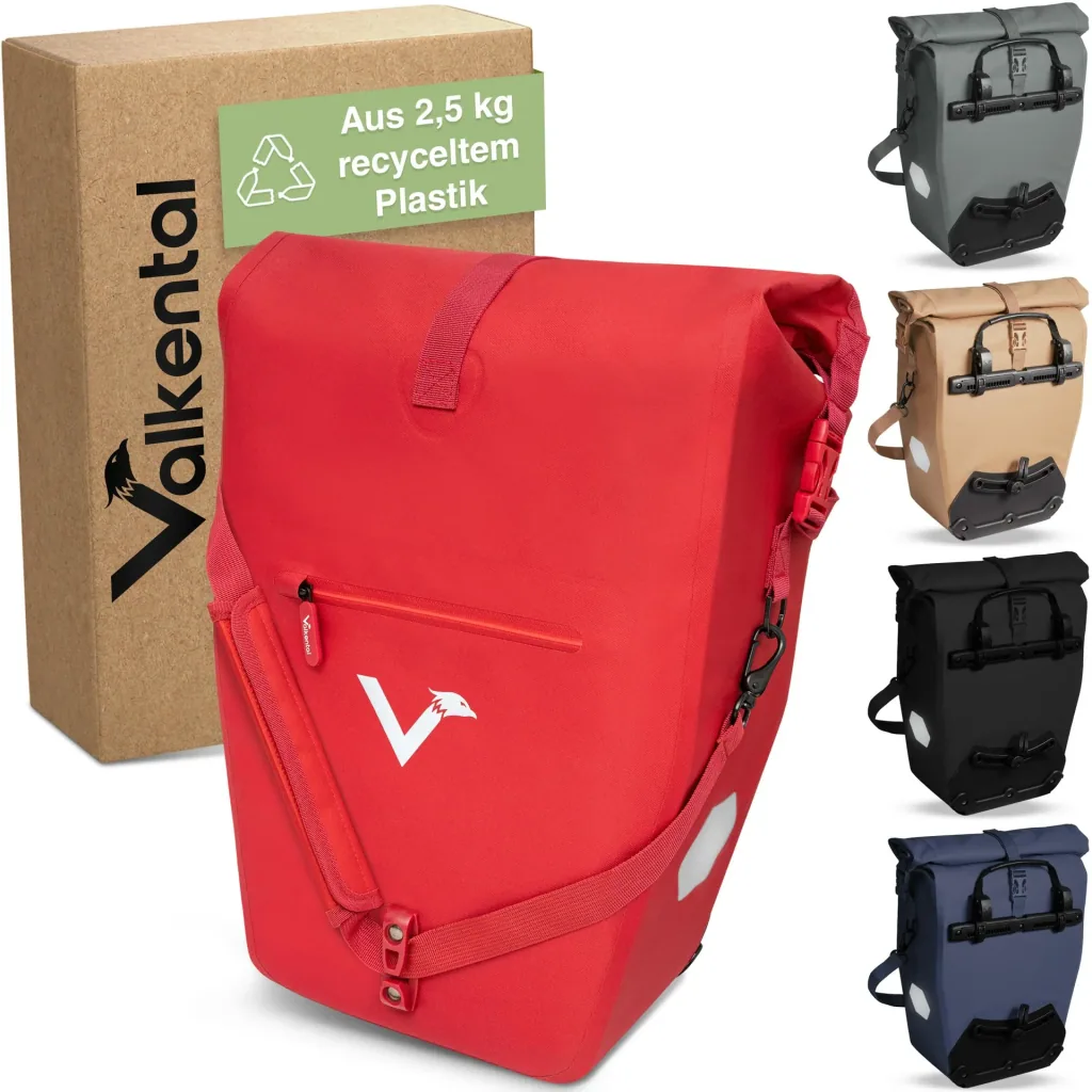 ValkOcean pannier bag, red