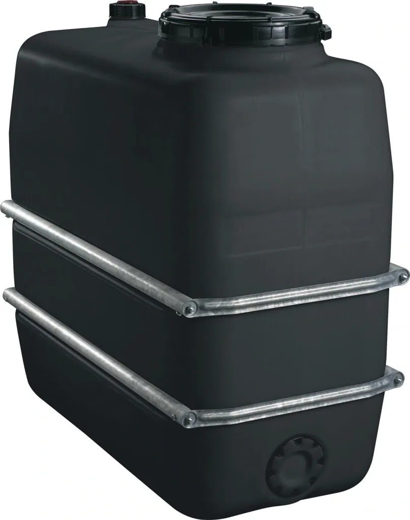 Space-saving tank 1100 L, black