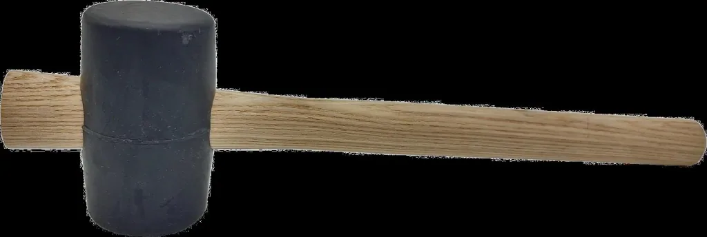 Rubber hammer black, 65mm