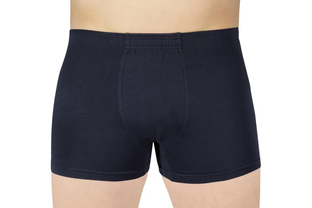 Boxer shorts in a double pack, color navy/navy striped, size M