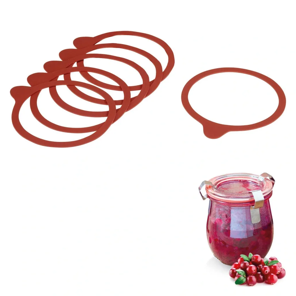 Preserving rubber rings, 54 x 67 mm, filling opening 60 mm, 6 pieces