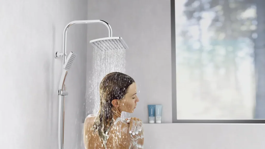 Overhead shower set "Mallorca", chrome