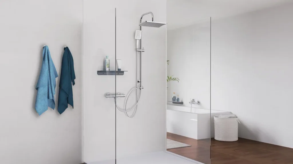 Overhead shower set "Mallorca", chrome
