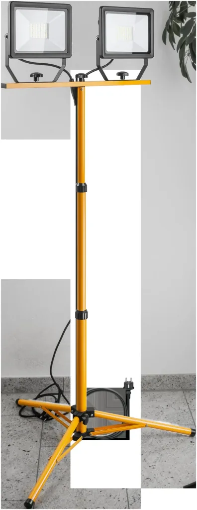 2 x 50W tripod LED construction light TW 8500 LM