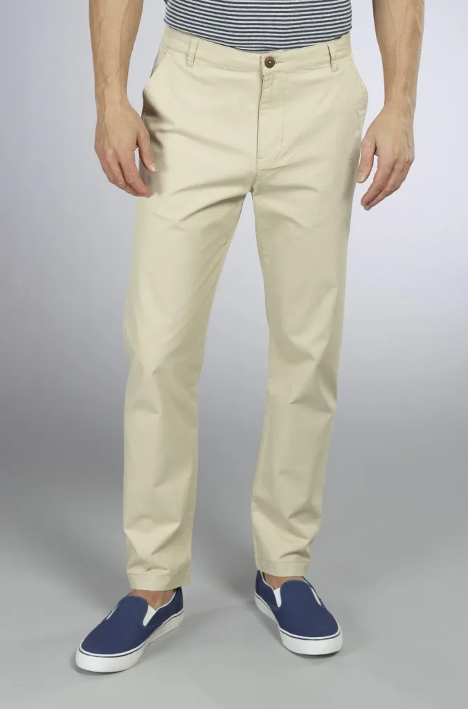 Twill trousers, beige, size 48