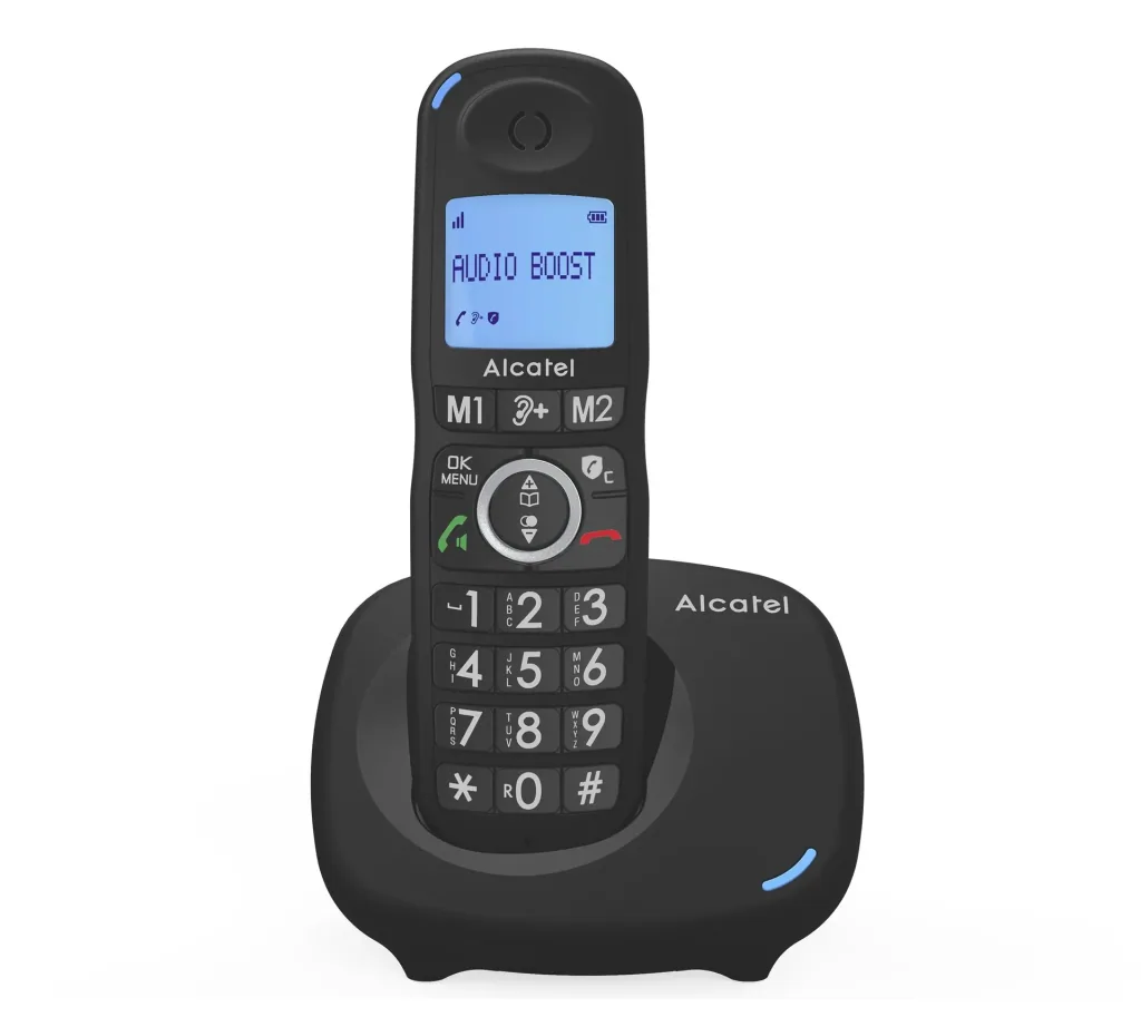 Comfort telephone Alcatel XL595B Single with call block function, cordless