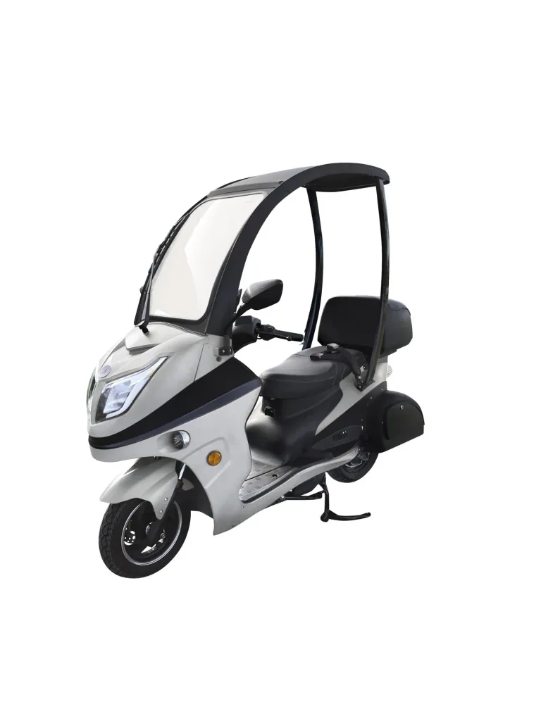 E-compact scooter "Lucca Duo" - 40 km/h, silver