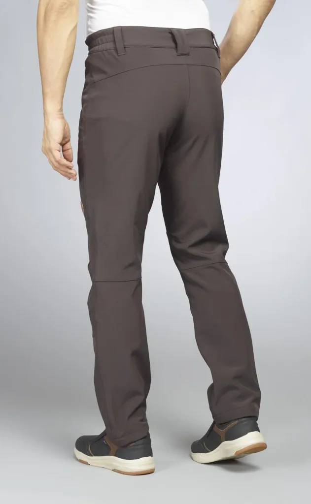 Outdoor trousers with lining, color brown, size 54