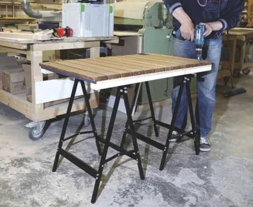 Steel trestles set of 2