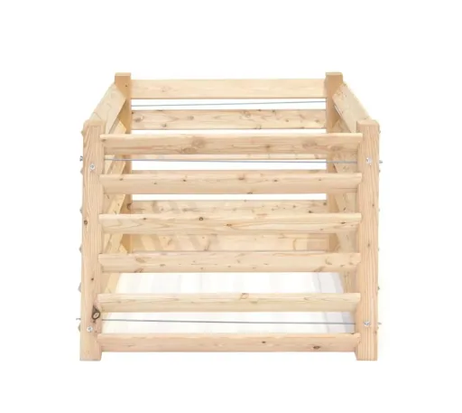 Compostbak Konni M, 100×100×80 cm, Natuur – FSC-larikshout, 800 l