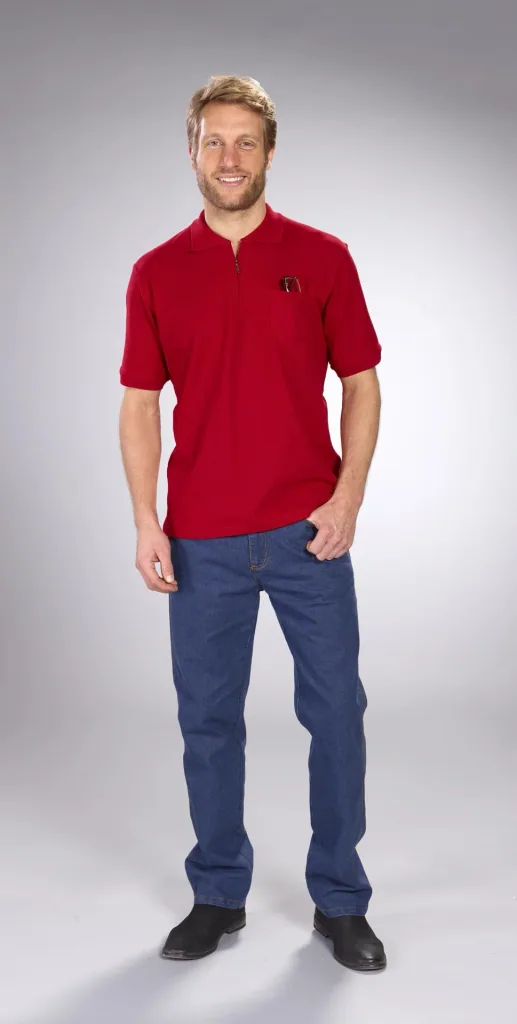 Poloshirt rot, Gr.M