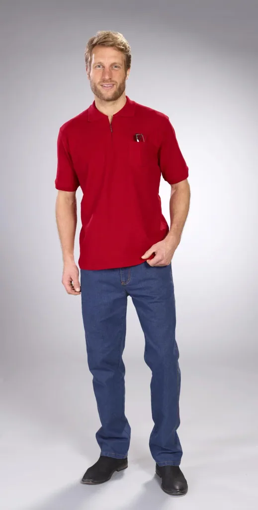 Poloshirt rot, Gr.M