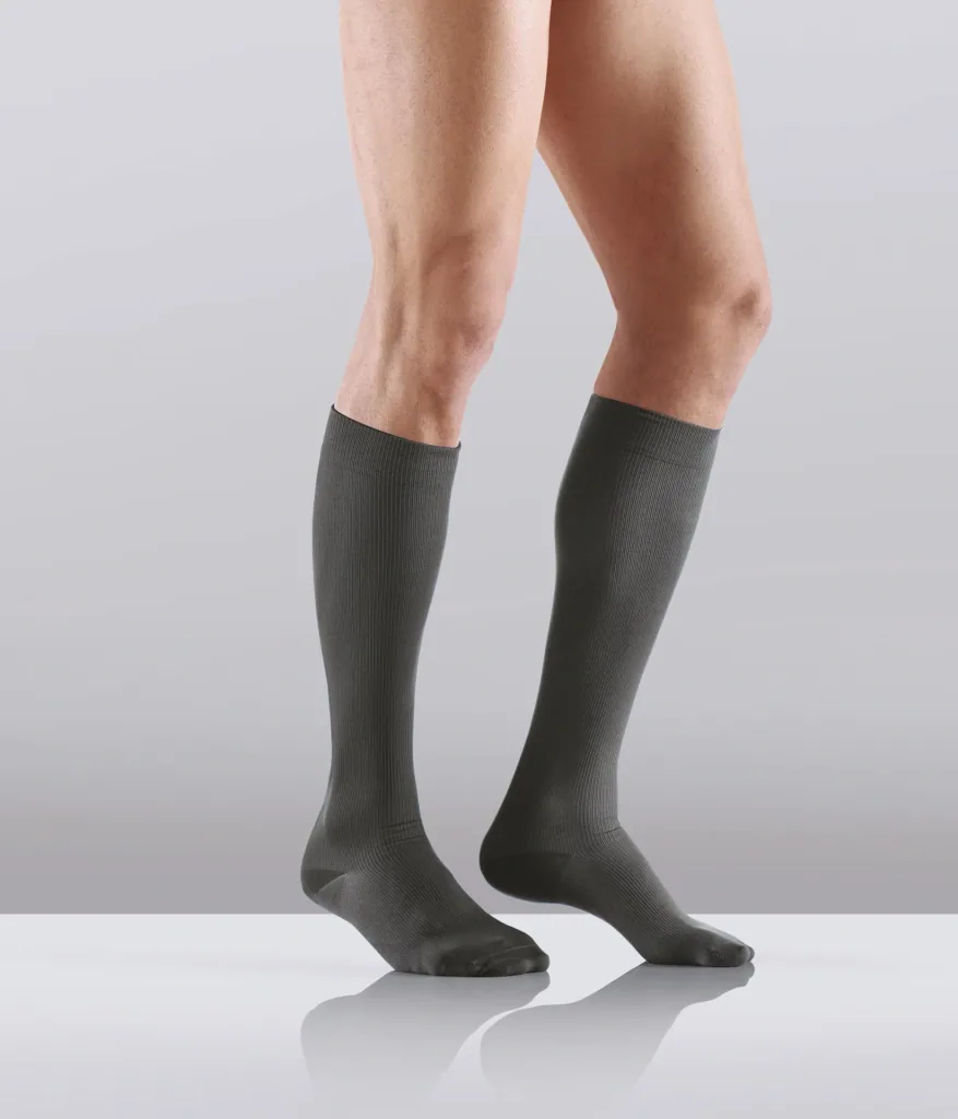 Support stockings, cotton, 2 pairs, size S (39-41), grey
