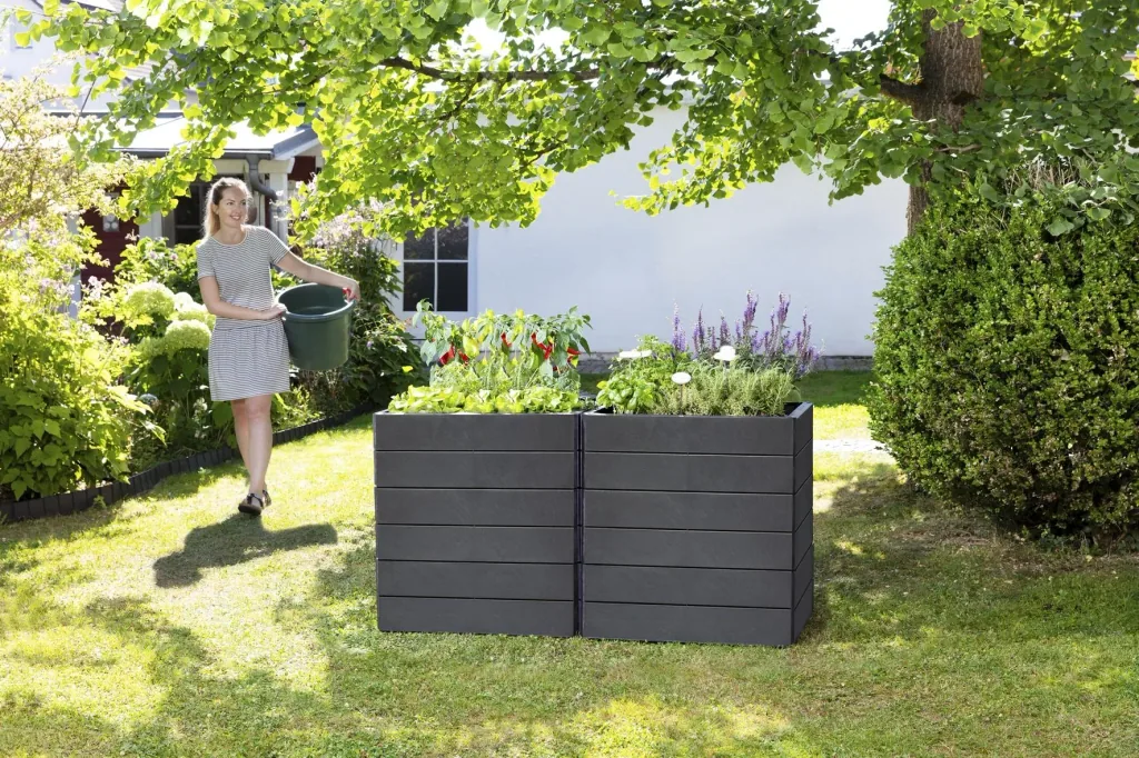 Raised bed system Stone "Ergo Quadro", size M