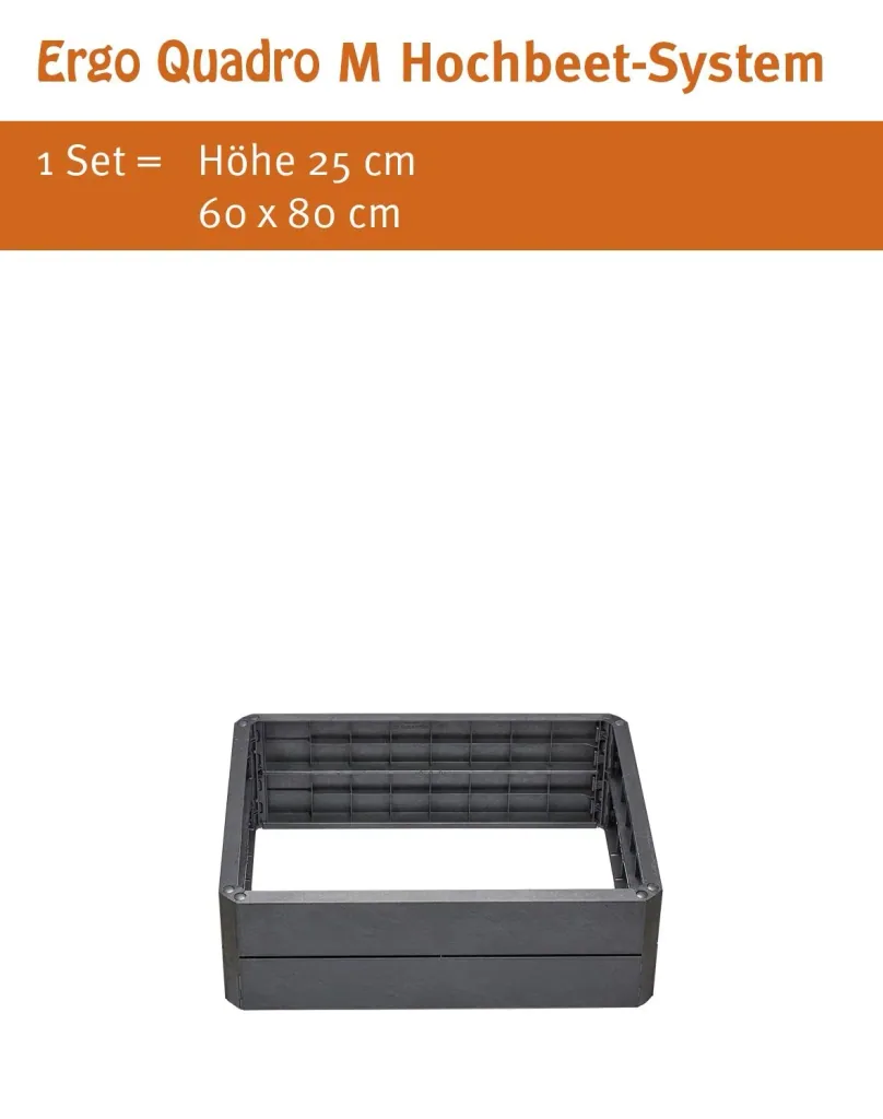 Raised bed system Stone "Ergo Quadro", size M