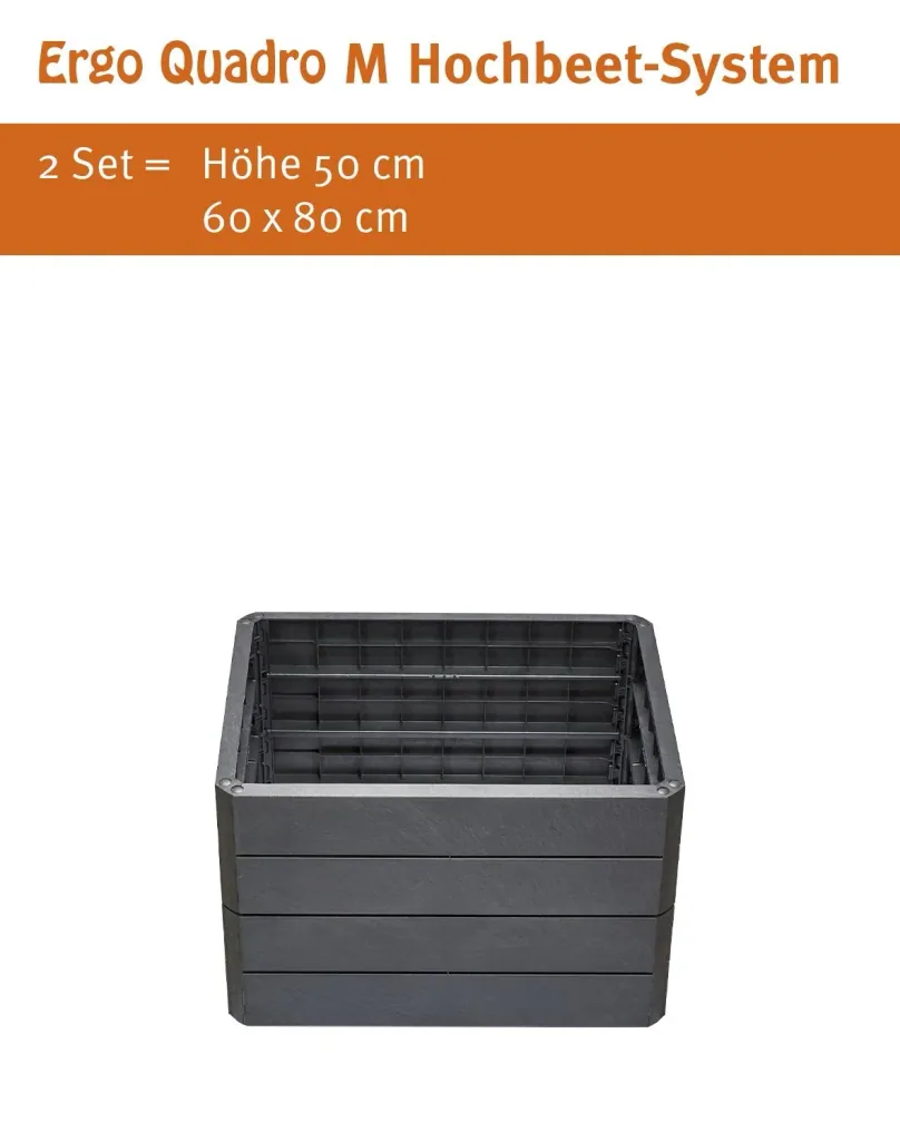 Raised bed system Stone "Ergo Quadro", size M