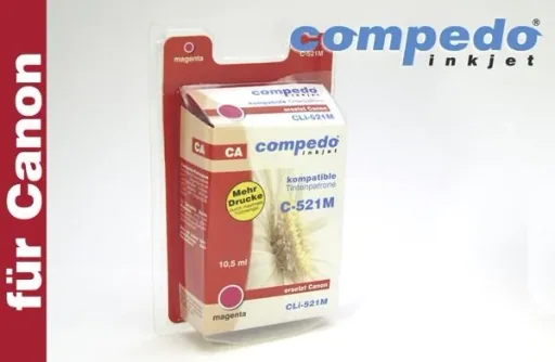 Printer cartridge for CANON CLI-521 yellow chip