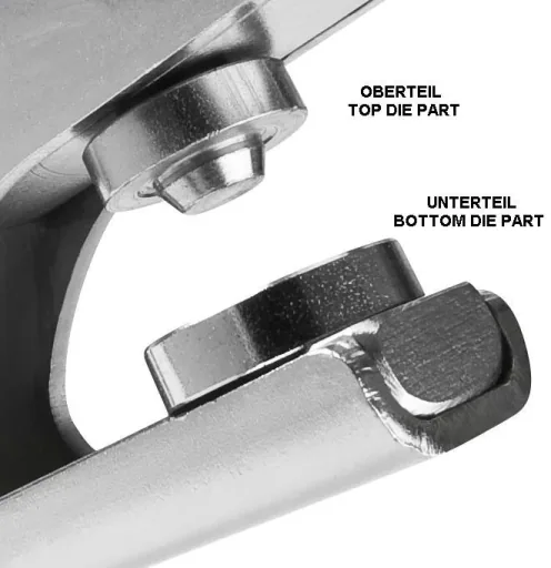 Tool inserts 6.5 mm for eyelet pliers No. 717439