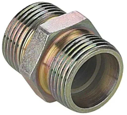 Straight pipe fitting 15L, for pipe outer diameter 15 mm