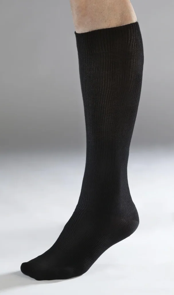 Support knee highs, black, size 42/43