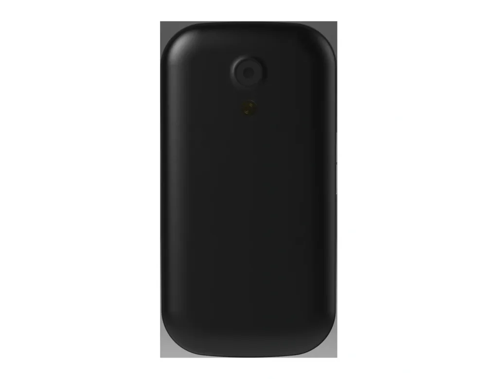 Senior mobile phone with voice output and SOS button, black