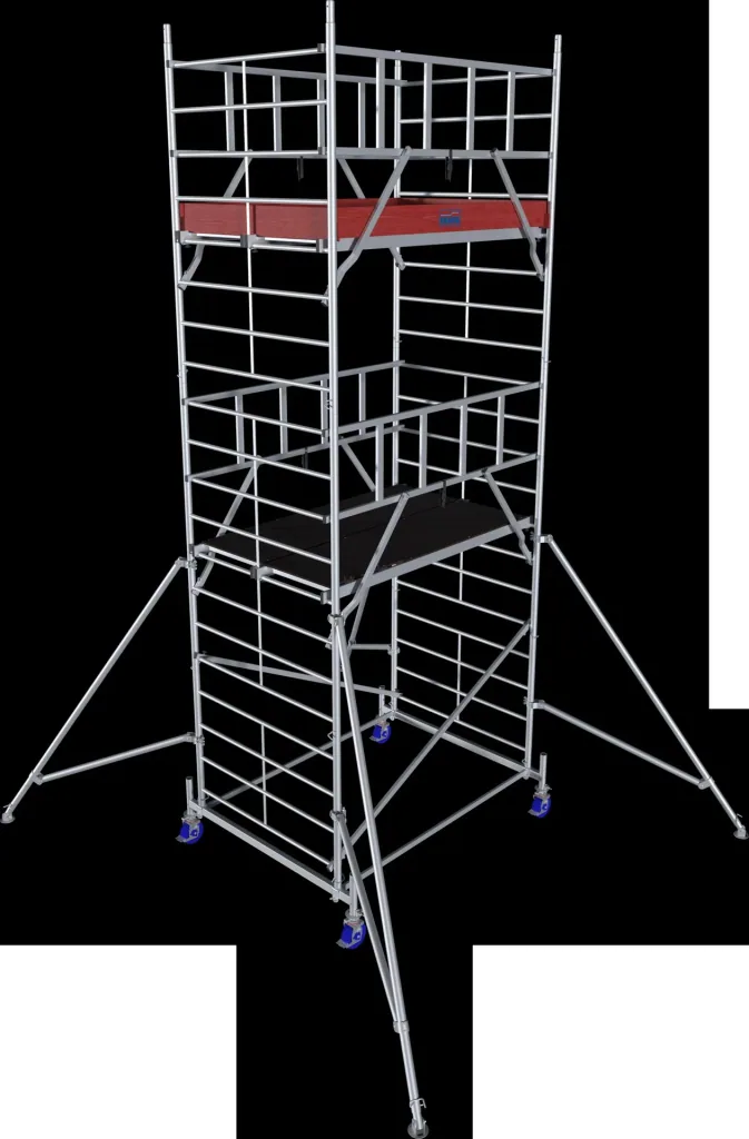 MONTO ProTec XXL aluminum mobile scaffolding, wide structure, working height approx. 6.30 m
