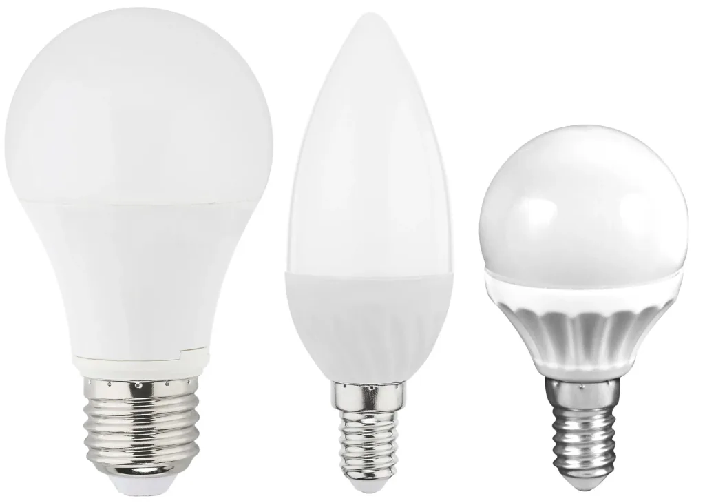 LED MiniGlobe lamp, 4.5 watts, E14, warm white - 3 pieces + 1 piece FREE