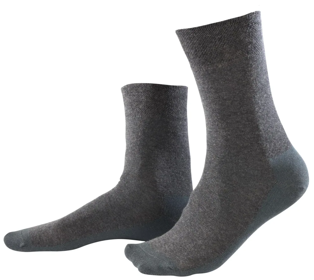 Classic socks 2-pack, color anthracite, size 39/42