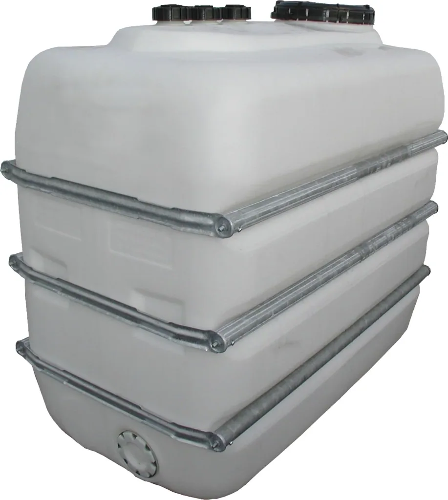 Space-saving tank 2500 L, white