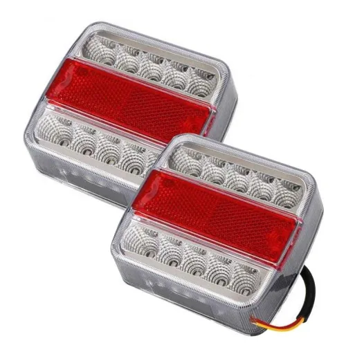 LED 3-chamber tail light, 12 Volt, 2 pieces