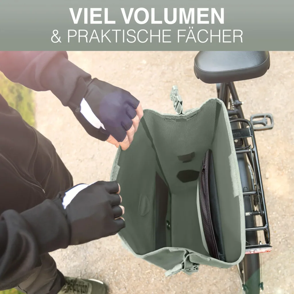 ValkOcean pannier bag, green