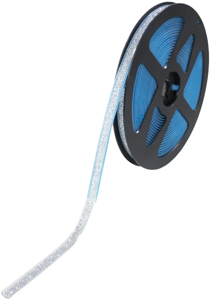 Keramikband transparent glitzer, 3 m