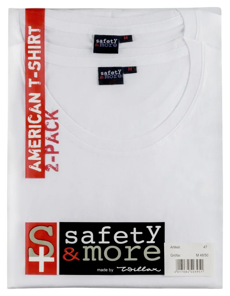 Shirt in a double pack, white, size M